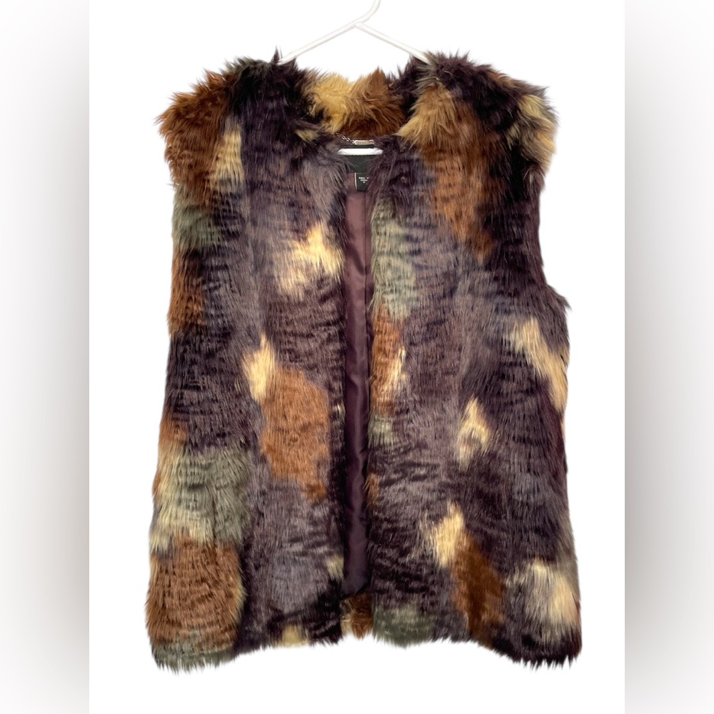 Bernardo Faux Fur Multicolor Vest